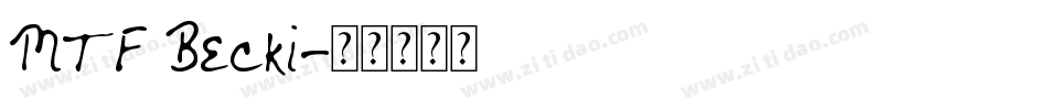 MTF Becki字体转换